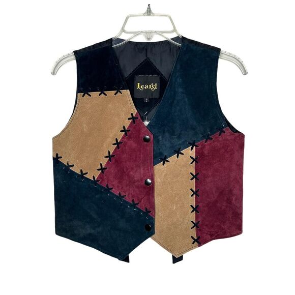 American-vintage Women's Brown and Red Gilet - Picture 4 of 6